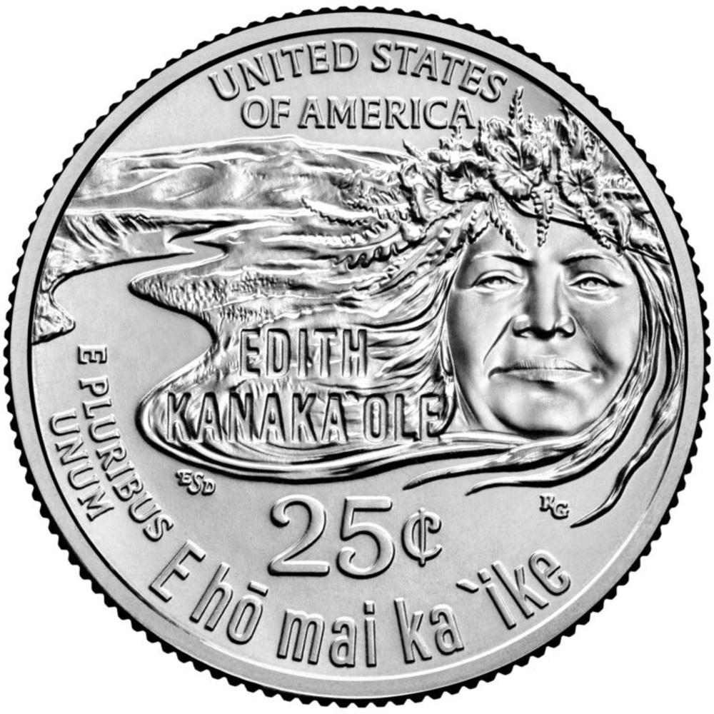 Rare Limited Edition 2023 P Edith Kanaka’ole Quarter